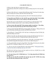 CÂU hỏi ôn THI Giáo viên giỏi