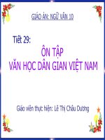 Tuần 11  ôn tập văn học dân gian việt nam 