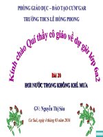 Bài 20  hơi nuớc trong không khi  mưa 