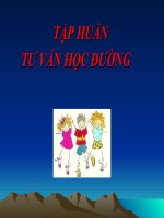 TẬP HUẤN tư vấn học ĐƯỜNG 