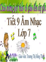 Tiết 24  ôn tđn tđn số 7  ANTT âm nhạc thiếu nhi việt nam 