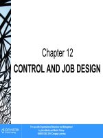 Organizational behavior chapter 12 control and job design 