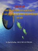 Chuyên Đề Phân Tích  Giá Thành Cá Tra Nguyên Liệu Và Đề Xuất Giải Pháp Hạ Giá Thành Nâng Cao Hiệu Quả Sản Xuất