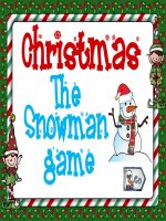 christmas the snowman game 