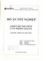 Luận văn Thiết kế nội thất văn phòng Dulux