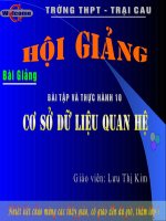 Bài tập và thực hành 10  hệ cơ sở dữ liệu quan hệ 