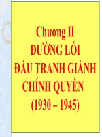 Bài giảng đường lối cách mạng của đảng cộng sản việt nam chương 2 ths  HOÀNG TRANG 