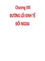 Bài giảng đường lối cách mạng của đảng cộng sản việt nam chương VIII ths trương thuy minh 