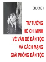 Bài giảng tư tưởng hồ chí minh CHƯƠNG II tư TƯỞNG hồ CHÍ MINH về vấn đề dân tộc và CÁCH MẠNG GIẢI PHÓNG dân tộc 