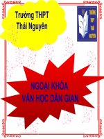 Bài Giảng Ngoại Khóa Văn Học Dân Gian