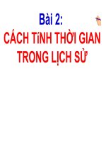 Bai 2 cach tinh thoi gian trong lich su 