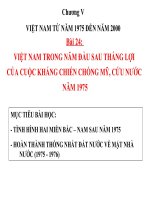Bài 24  việt nam trong năm đầu sau thắng lợi của cuộc kháng chiến chống mĩ, cứu nước năm 1975 