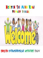 NGOẠI KHÓA TIẾNG ANH kì 1 2015 2016 (MINH KHAI) 