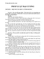 Đề ôn tập pháp luật đại cương