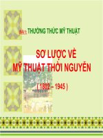 Bài  sơ lược về mĩ thuật thời lê (từ thế ki XV đến đầu thế kỉ XVIII)   mỹ thuật 8 