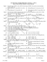 CÂU HỎI TRẮC NGHIỆM HÌNH HỌC  CHƯƠNG 2 lớp 11