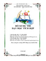 bài dự thi dạy học tích hợp môn sinh học lớp 10 chuẩn nộp.