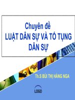 Chuyên Đề Luật Dân Sự Và Tố Tụng Dân Sự