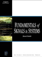 fundamentals of signals and systems