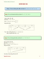 Bài tập tính đơn điệu của hàm số  Ôn thi THPT  Trắc nghiệm Toán