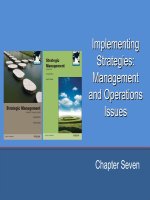 Slide bài giảng môn quản trị chiến lược TS  từ văn bình chương 7 