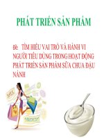 phát triển sản phẩm sữa chua đậu nành