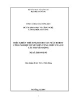 Điều khiển thích nghi cho tay máy robot công nghiệp có xét đến vùng chết của cơ cấu truyền động