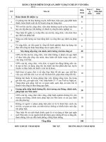 Bảng chấm điểm khối cơ quan (cơ quan, trường học, Trạm y tế, Ủy ban nhân dân xã)1