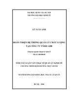 Hoàn thiện hệ thống quản lý chất lượng tại công ty TNHH ABB