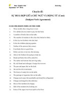 Sự hòa hợp giữa chủ ngữ và động từ_bài tập