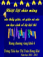 Bài thi rung chuông vàng lớp 4 
