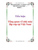 Tiểu luận Tổng quan về nhà máy lắp ráp tại Việt Nam