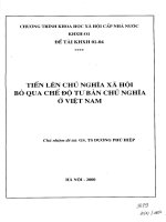 Tiến lên chủ nghĩa xã hội, bỏ qua chế độ tư bản chủ nghĩa ở việt nam 