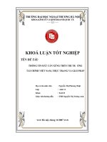 Khóa luận thông tin bất cân xứng trên thị trường tài chính việt nam   thực trạng và giải pháp  