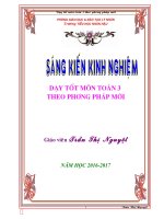 Sáng kiến kinh nghiệm đổi mới phương pháp toán 3