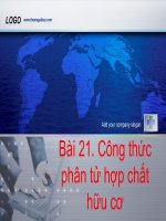 CONG THUC PHAN TU HOP CHAT HUU CO 