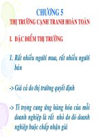 Bài giảng kinh tế vi mô 1 chương 5 thạc sĩ lê kiên trung 