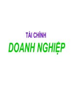 Slide bài giảng tài chính tiền tệ cô vũ thị minh hằng  CHƯƠNG 4 tài CHÍNH DOANH NGHIỆP 