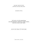 Sử dụng cơ sở groebner giải hệ phương trình đa thức bằng phương pháp khử biến