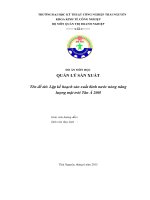 Đề tài Lập kế hoạch sản xuất bình nước nóng năng lượng mặt trời Tân Á 200l