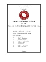 Tiểu luận Nợ công và tình hình nợ công của Việt Nam