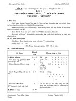 GIÁO ÁN THỂ DỤC KHỐI 5 HỌC KỲ 1