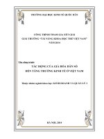Tác động của già hóa dân số đến tăng trưởng kinh tế ở Việt Nam