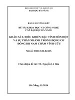 Khảo sát, điều khiển đặc tính hỗn độn và sự phân nhánh trong động cơ đồng bộ nam châm vĩnh cữu