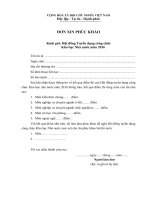 Mẫu đơn xin phúc khảo kết quả thi tuyển công chức 