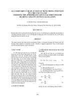 Lựa chọn hệ số an toàn trong tính toán sức chịu tải của cọc_ Đại học Bách khoa TP.HCM