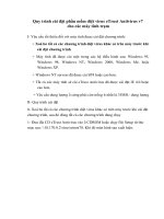 Quy trình cài đặt phần mềm diệt virus etrust antivirus v7 cho các máy tính trạm 