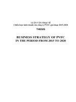Luận văn thạc sĩ chiến lược kinh doanh của công ty PVFC giai đoạn 2015 2020