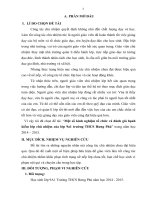 SKKN -GV Chủ nhiệm: MỘT SỐ KINH NGHIỆM TỔ CHỨC VÀ ĐÁNH GIÁ HẠNH KIỂM LỚP CHỦ NHIỆM lớp 9