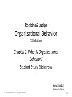 Slide OB 13e chapter 01 what is organizational behavior 